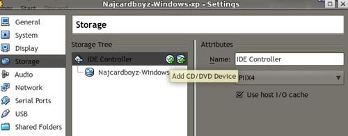 setting virtual box for hiren